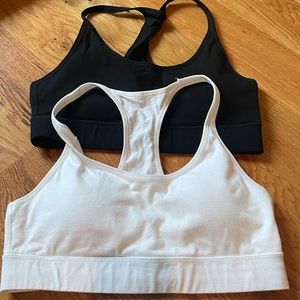 Brand new! PACT cotton racer back bras